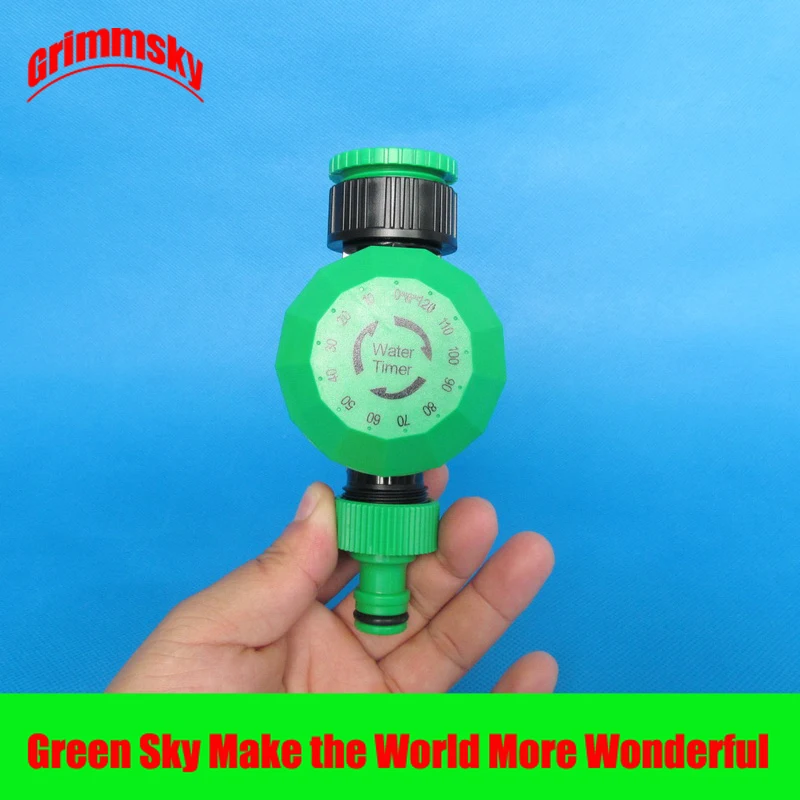 

no batteries require mechanical water timer