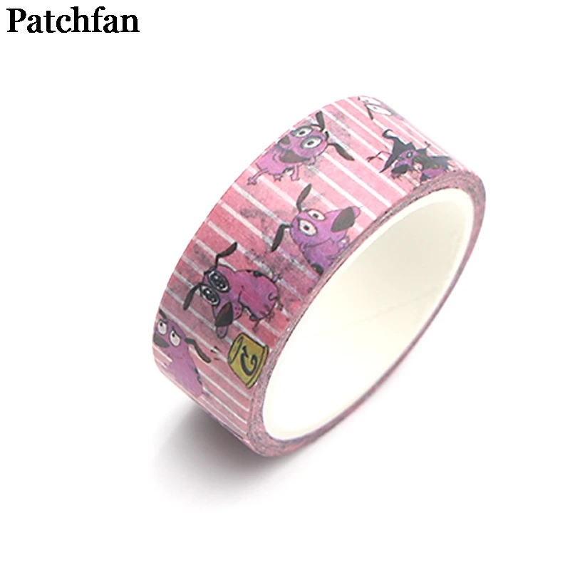 20 шт./партия, Patchfan browy The cowartly Dog book, забавные DIY Скрапбукинг, Детские клейкие Васи, Маскировочная лента, наклейки с принтом A2082