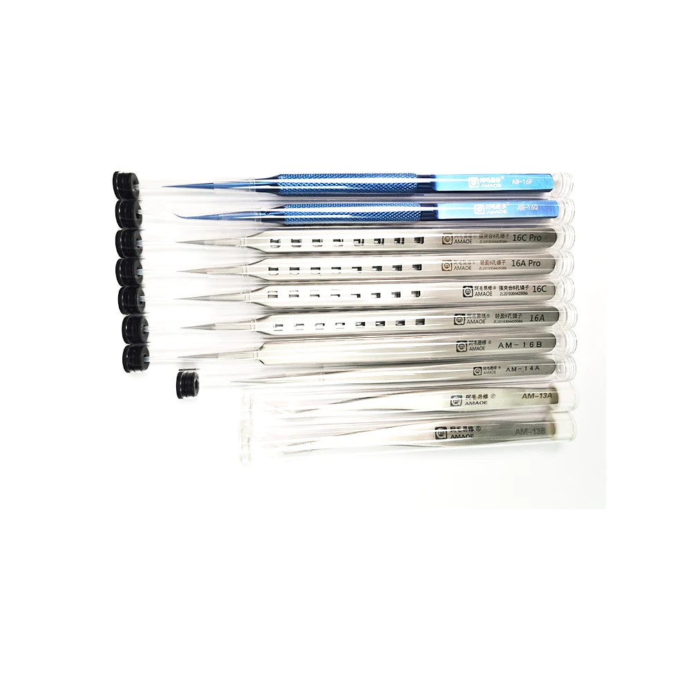 Amaoe для ремонта bga набор пинцетов Титан сплав 8 отверстий Пинцет для ...