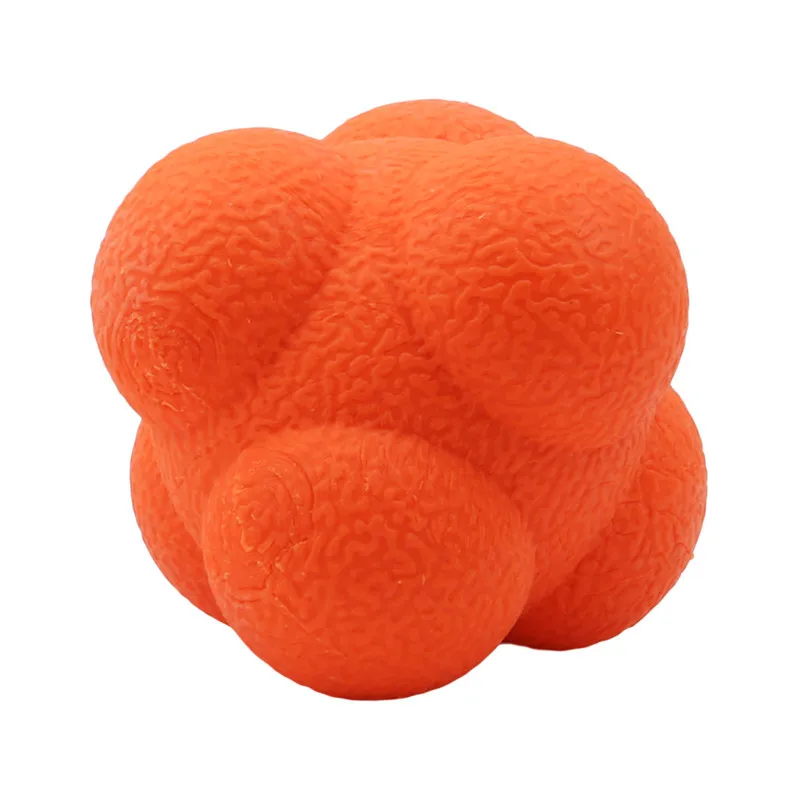 Уличные игрушки для детей, Веселый детский Теннисный шестиугольный мяч, игрушка для спорта, фитнеса, реакционный мяч, быстрая скорость, тренировочный мяч - Цвет: orange