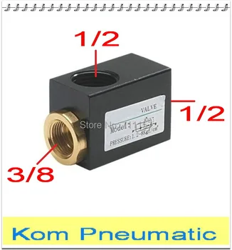 

Pneumatic QE-04 1/2" One Way Air Quick Exhaust Valve . In=Out=1/2 ,Exhaust=3/8