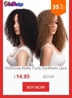 DinDong, синтетические волнистые волосы на заколках для наращивания, 3/4, половина парика, 3 вида стилей, Премиум класс, термостойкие волосы