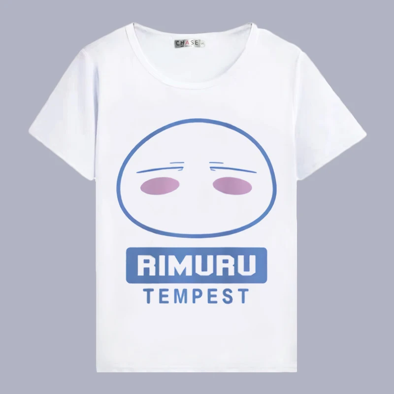 Футболка для косплея «That Time I Got Reincarnated as a Slime», летняя футболка в стиле аниме «Rimuru Tempest», Женская/Мужская футболка, костюм для косплея