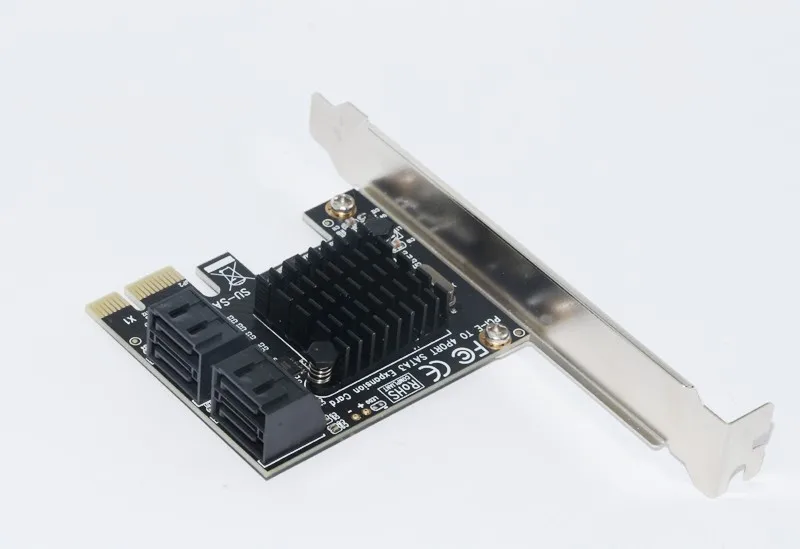 BTBcoin añadir en tarjetas PCI-E/PCIE SATA 3 PCI Express SATA controlador PCIE a SATA 3,0 adaptador de Hub de tarjeta 88SE9215 Chip para SSD y HDD