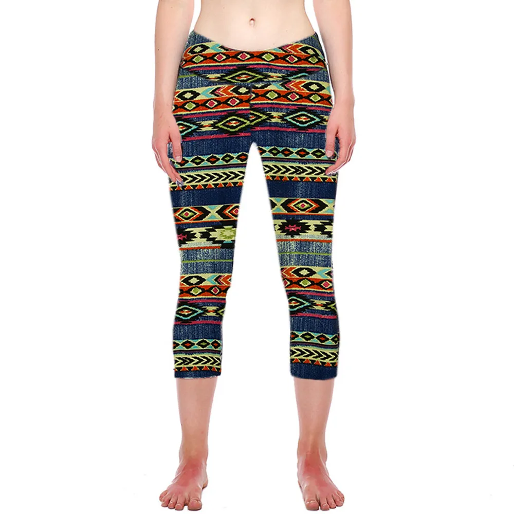 

Perimedes High Waist Fitness Yoga Sport Pants Printed Stretchy Stretch Women 3D Print Yoga Skinny Cropped female Leggings#y10