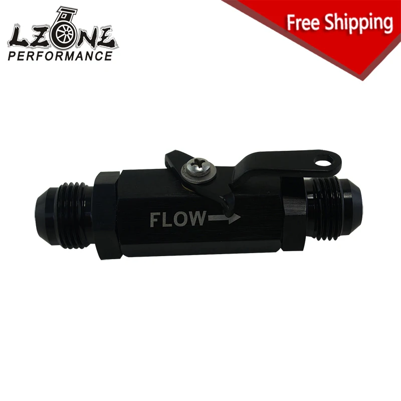 

FREE SHIPPING - AN6 6AN -6 AN SHUT OFF VALVE FITTING ALUMINUM BLACK JR-WLPV72-06B