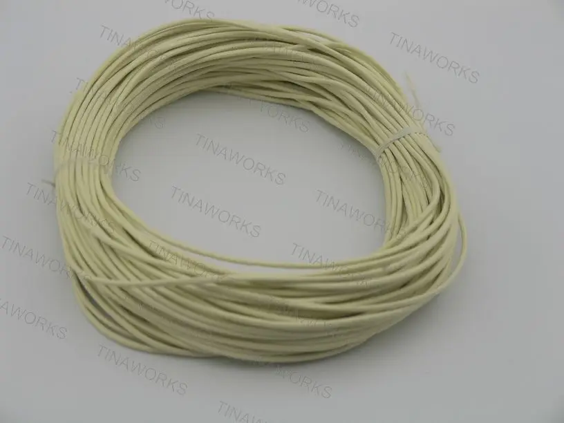 

KONMAY-100 Yards 1.5mm Beige Round Real Genuine Leather Cord/String for Jewelry Making Crafting Beading Necklace Bracelet Making