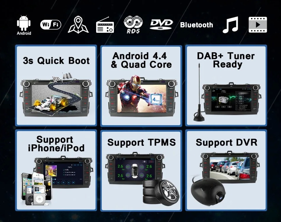 Top 8" Android Car DVD Player with BT GPS 3g WIFI,Audio Radio Stereo,Car multimedia for TOYOTA COROLLA 2006 2007 2008 2009 2010 2011 9 Top 8" Android Car DVD Player with BT GPS 3g WIFI,Audio Radio Stereo,Car multimedia for TOYOTA COROLLA 2006 2007 2008 2009 2010 2011 9