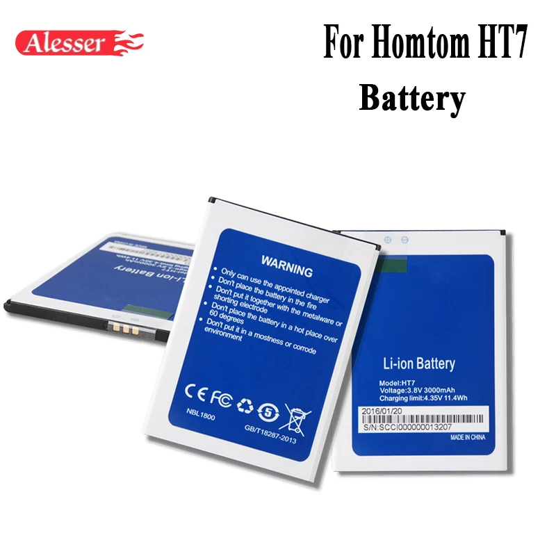 Alesser For Homtom HT7 Battery 3000mAh 100% New