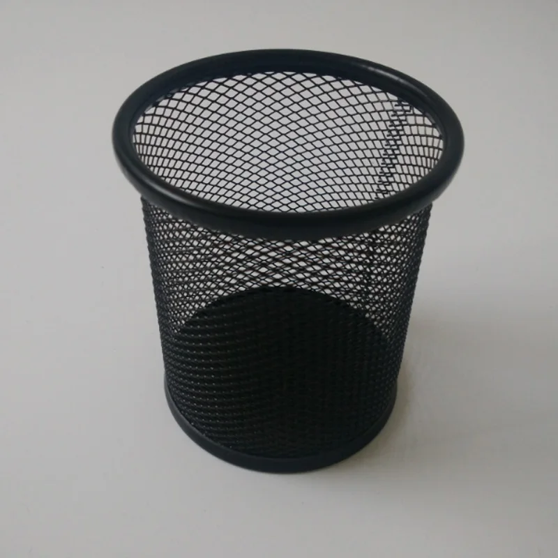 

Metal Round Net Table Pen Holder Container Pen Case