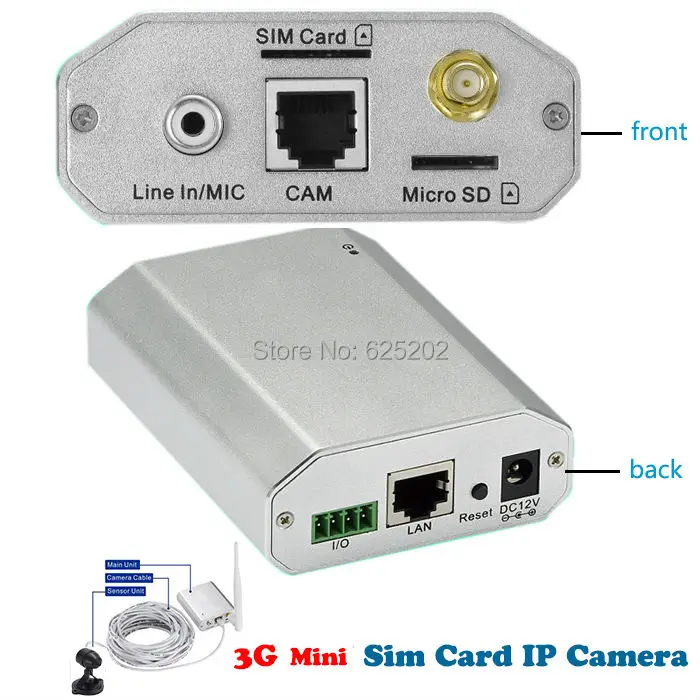 Сетевая Водонепроницаемая мини камера видеонаблюдения 720P с поддержкой 3G Sim карты