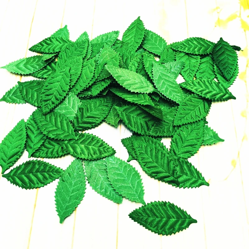 

Fashion Green Simulation Plant Leaves Wedding Trinket DIY Jewelry Making Accessories Parts Charms Fake Flower Leaves Decoration