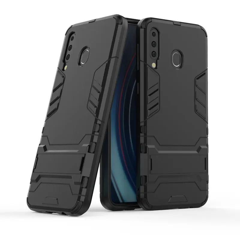 

Armor ShockProof Case For Samsung Galaxy M30 3D Shield PC+Silicone Phone Case Cover For Samsung Galaxy M30 Case Fundas Capa