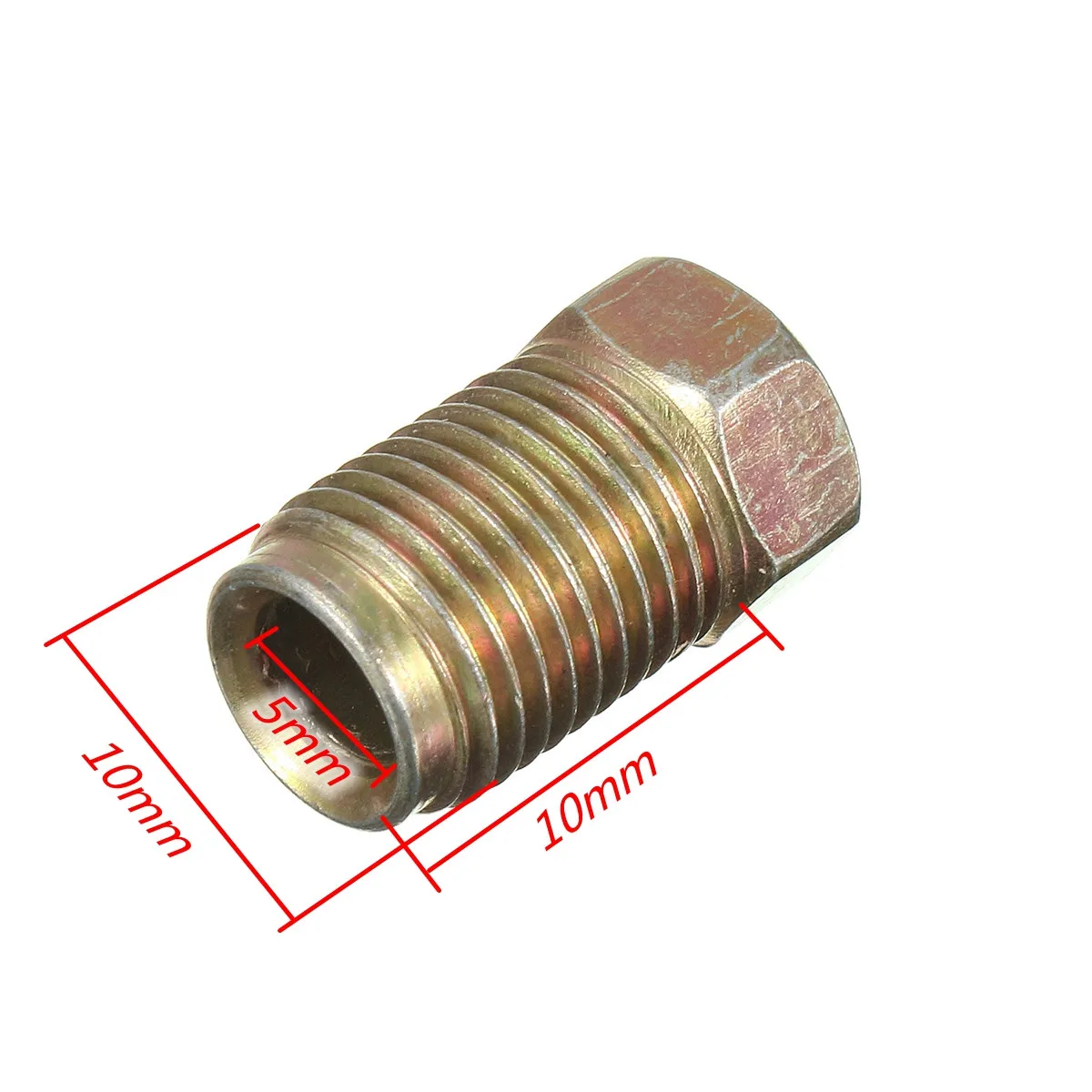 10 Pcs/Set 20 Pcs/Set 10mm x 1mm Male Short Brake Pipe Screw Nuts For 3/16 Inch Metric Braking Tubes