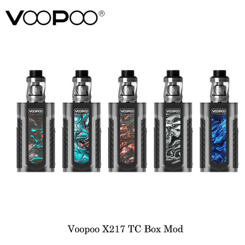 Электронные сигареты VOOPOO X217 TC поле Mod 217 Вт по 21700/20700/18650 батарея с Никола лапетус Sub Ом Танк Vape испаритель