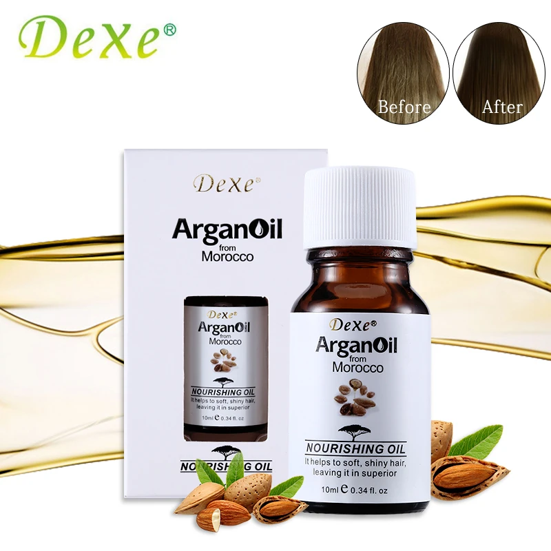 

10ml Dexe Hair Care Argan Oil Pure From Morocco Arganovoe Oil Moroccan Nourishing Oil Helps To Soft and Shiny Hair