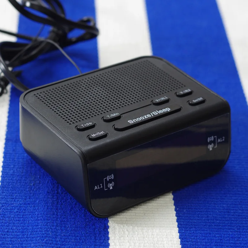 Best Selling ! Digital FM Alarm Clock Radio With Dual Alarm Sleep Timer LED Red Time Display