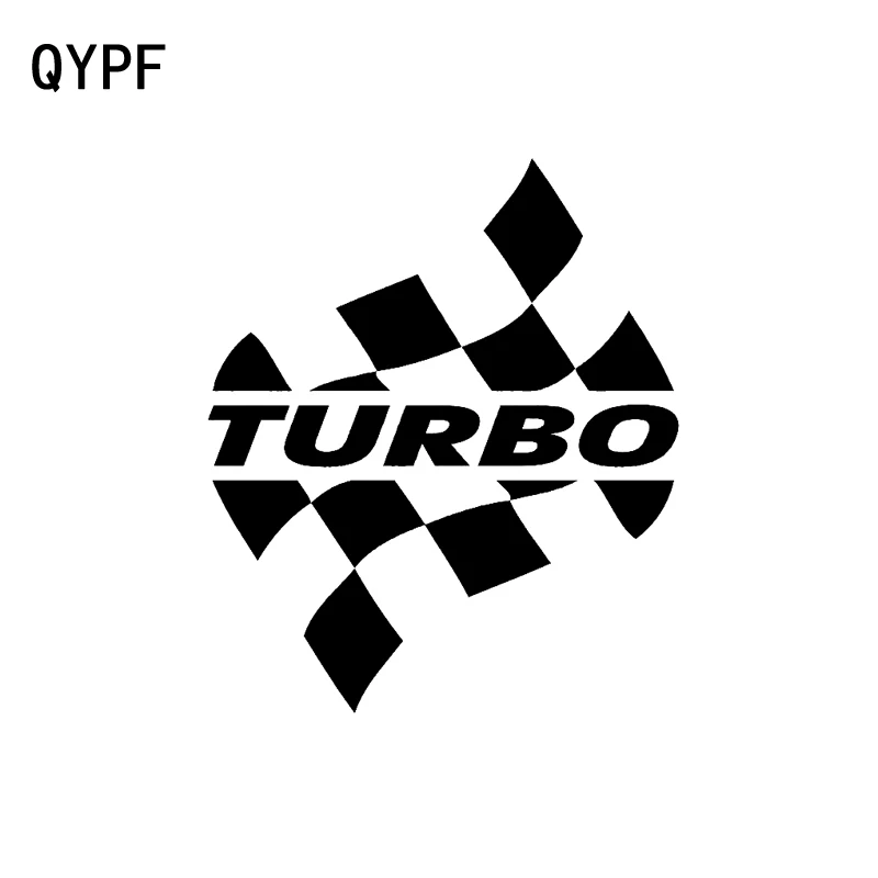 QYPF 11 см * 12 8 Модный турбо флаг гоночный виниловый ретро-светоотражающий