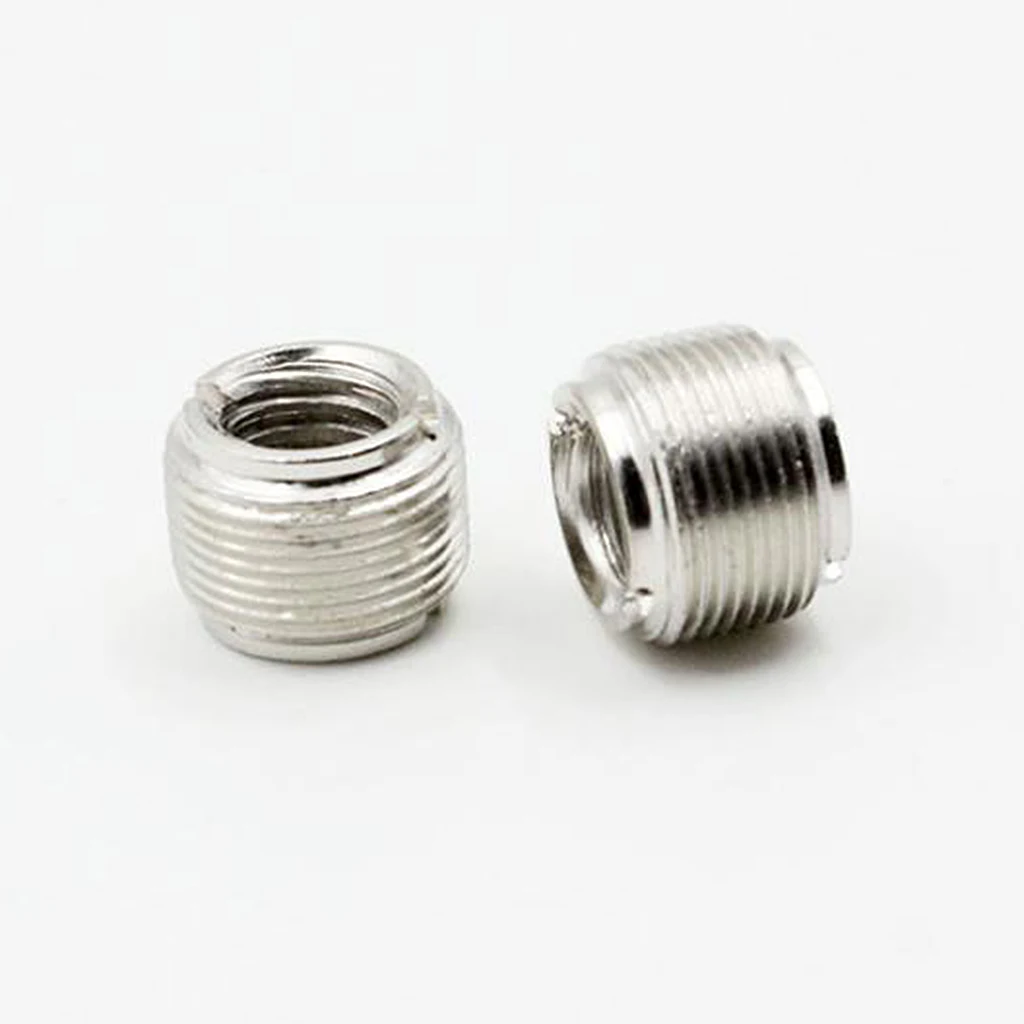 

2 Pcs Microphone Clip Screw Thread Adaptor 5/8'' to 3/8'' Converter Connector 15.6x15.4x15.4mm