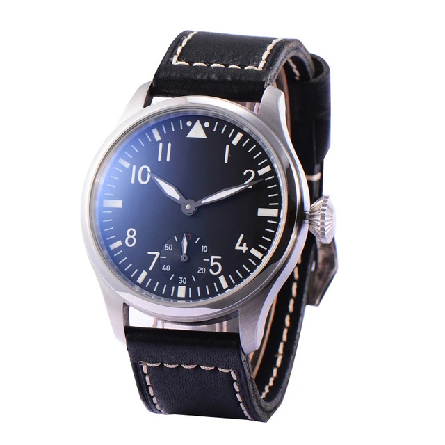 

Parnis Mens Business Seperate Second Dial Classic Dress Mechanical Hand Wind Wrist Watches