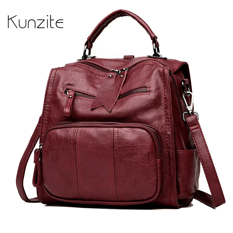 Kunzite Deigner Vintage Backpack for Women Genuine Leather