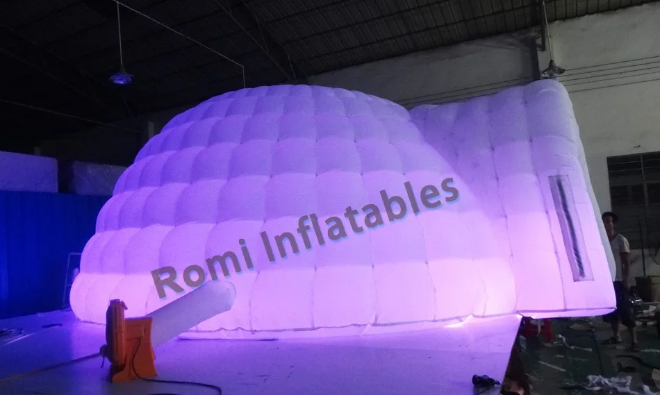 purple LED inflatable tent