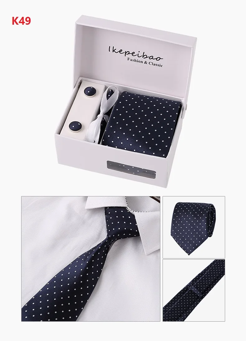 Плед Для мужчин комплект галстуков Длинные Размеры 145 см * 8 см Полосатый галстук Королевский синий Пейсли полиэстеровый жаккардовый тканый