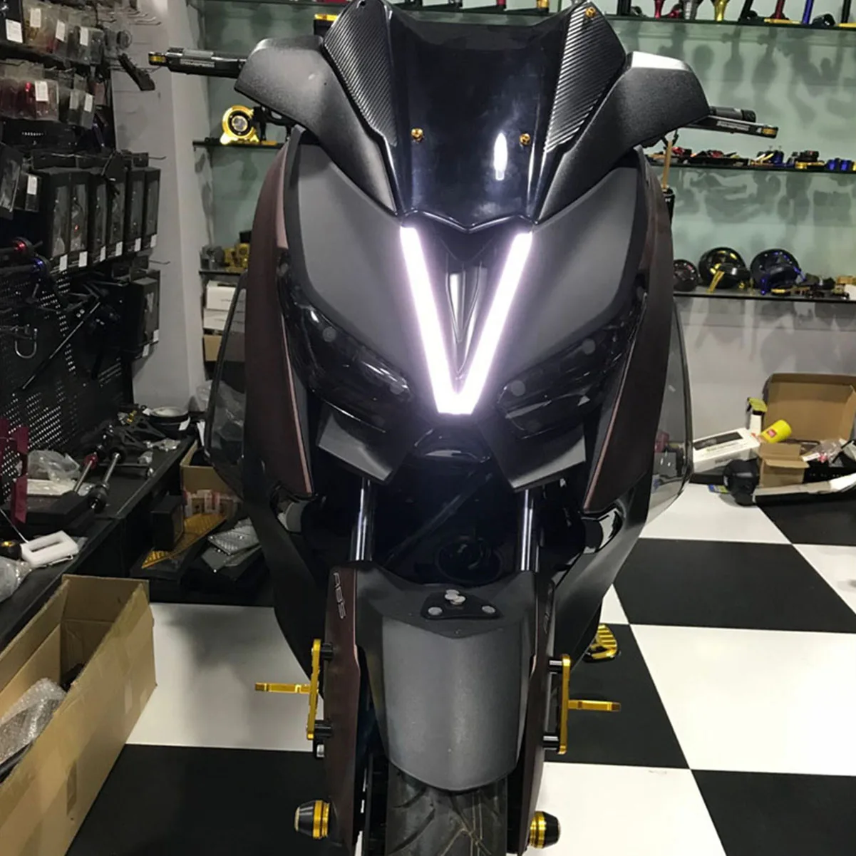 Мотоцикл для YAMAHA XMAX300 яркие фары светодиодные лампы белый красный синий XMAX250 XMAX125