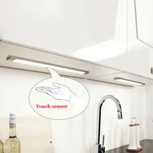 5 Вт сенсорный светодиодный светильник для шкафа с адаптером питания лампа с регулируемой яркостью SMD 2835 для шкафа, кухни