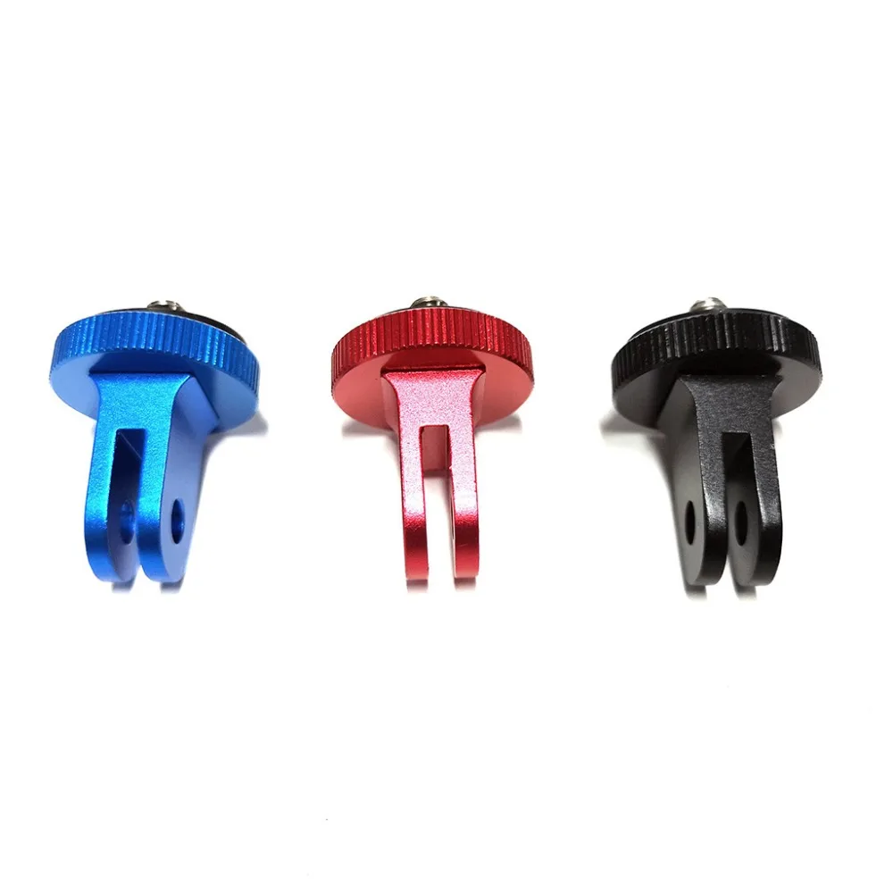 

2019 new arrival aluminium alloy tripod mount adapter 1/4" screw for gopro here7 6 5 4 3+3 sports video camera for xiaoyi/sjam