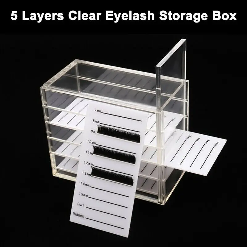 

New Empty False Eyelash Care Storage Case Container Holder Compartment Tool Makeup Tool Kits