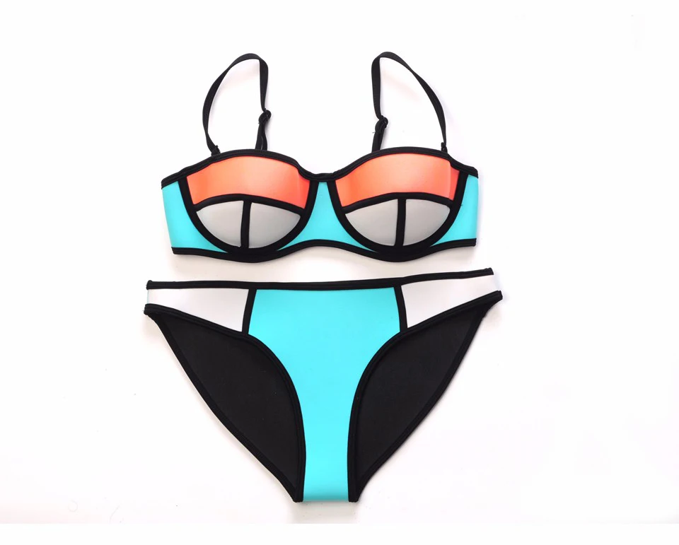 2016 Sexy Neoprene Bikini Sets Neoprene Bikinis Brazilian Bikinis Women