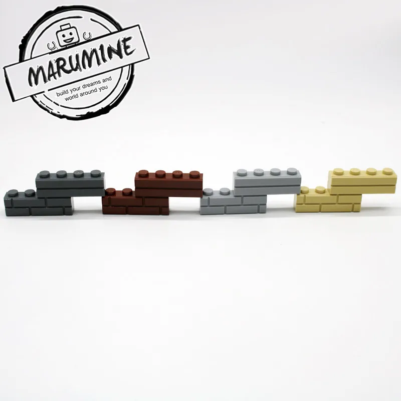 MARUMINE City Part 1x4 Dots кирпичи 15533 дома стены строительные блоки Совместимость обучения Классический DIY MOC Обучающие игрушки набор