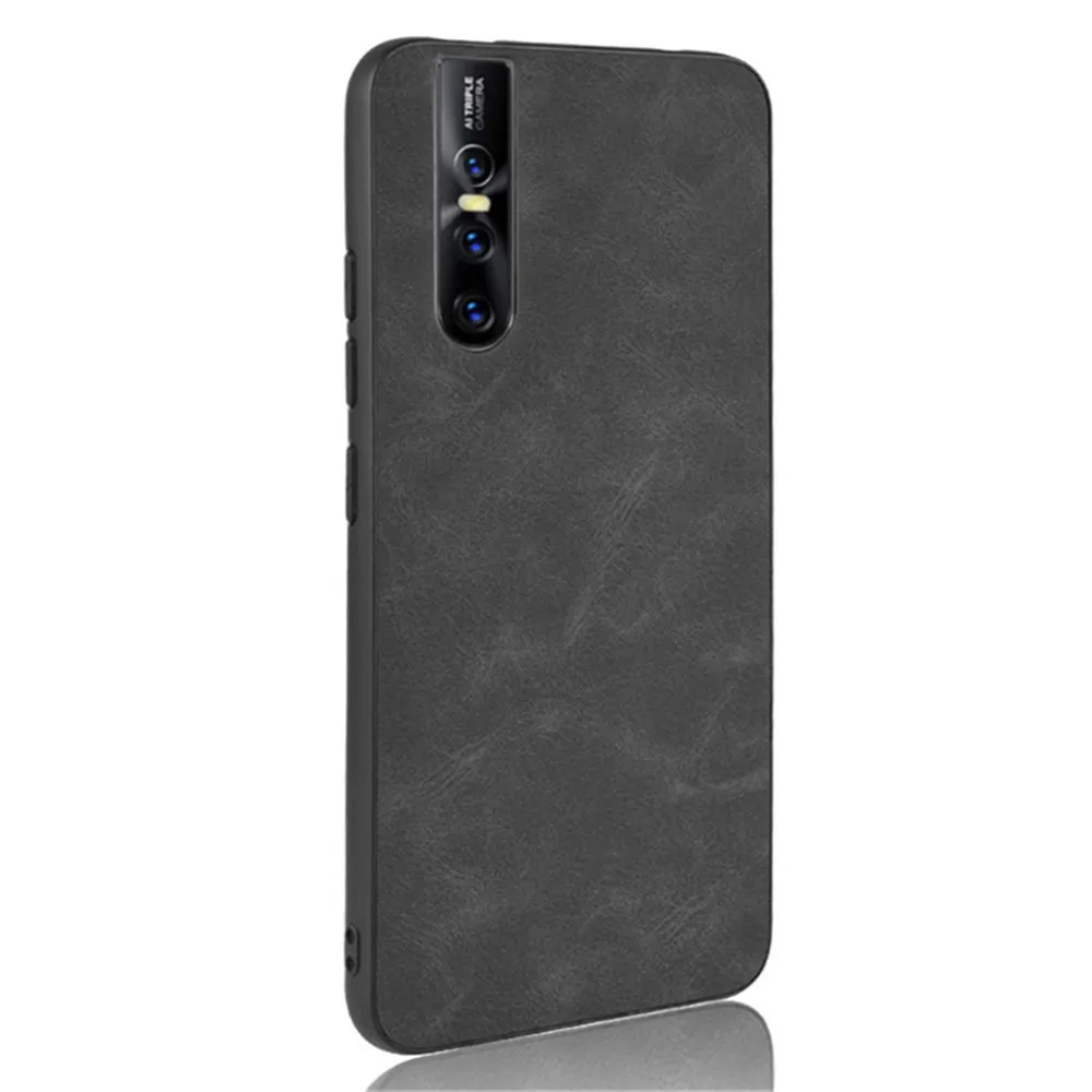 For Vivo V15 Pro Case 6.39 inch Luxury PU Leather Hard Back Cover Shockproof Case For BBK vivo V15Pro Full Protective Phone Case