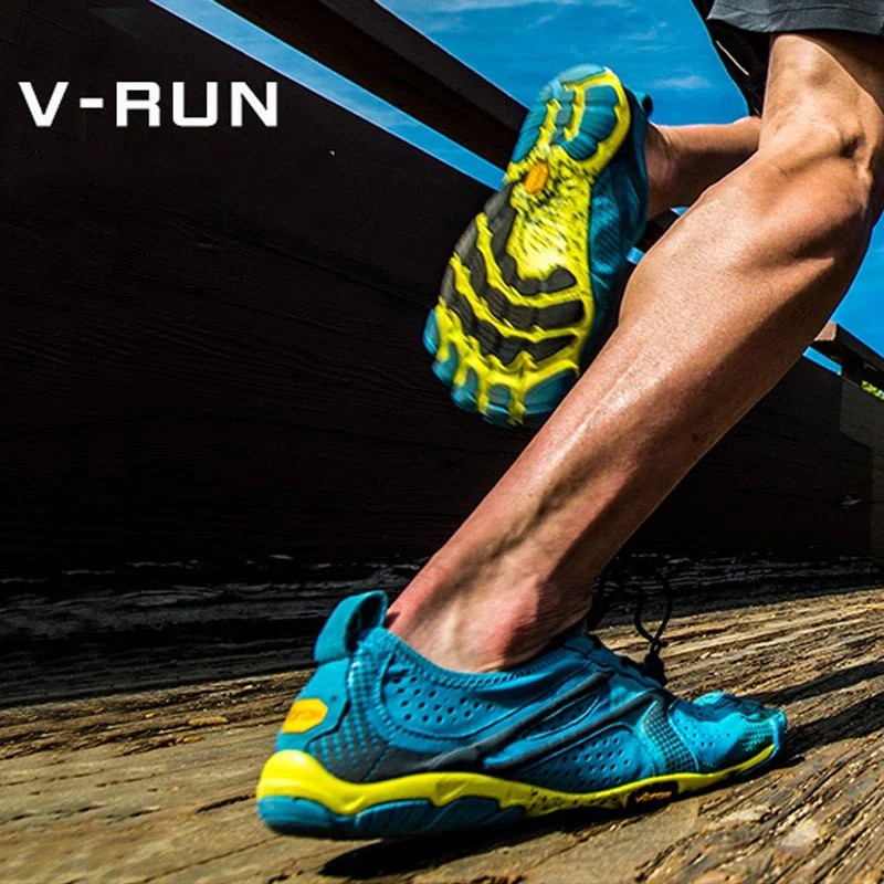 Vibram fivefingers, V-RUN, лидер продаж, дизайнерская резиновая обувь с пятью пальцами, уличная, нескользящая, дышащая, светильник, обувь для мужчин