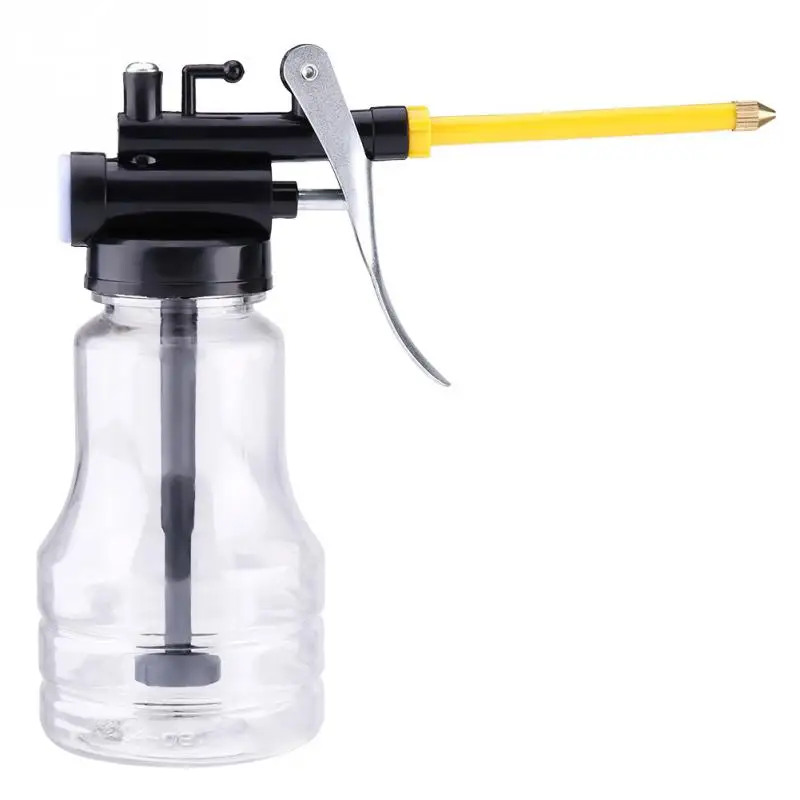 

250cc Transparent High Pressure Oiler Lubrication Oil Can Bottle Flex Manual Oiling Gun