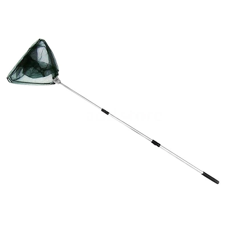 Шьет треугольная телескопическая складная рыболовная сачок 3 секции Удлиняющая ручка