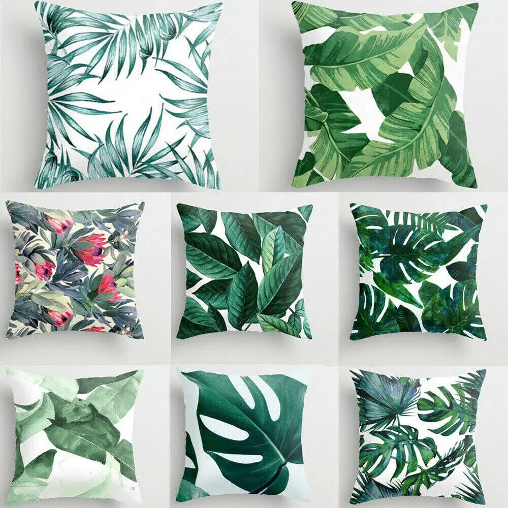 

Tropical Leaves Pattern Pillow For Home Pillow Cases