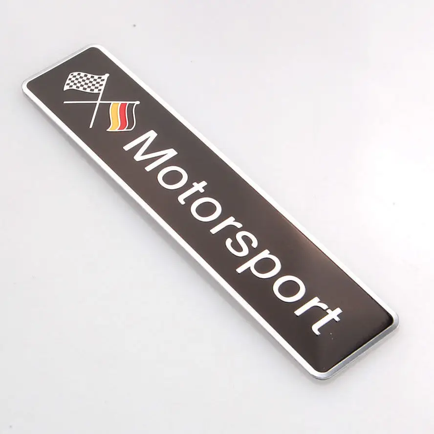 

3D Metal Racing Sport Germany German Motorsport Emblem Badge Decal Decors Sticker Fit For VW Audi Bmw Car Styling Accessories
