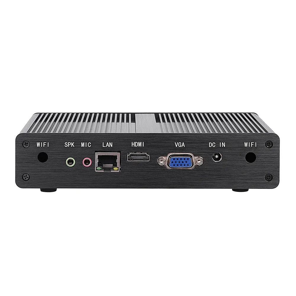 Stock Intel Celeron j1800 TV Box Linux Server Win10 fanless mini pC HD Media Player for CCTV POS ATM Koisk IOT