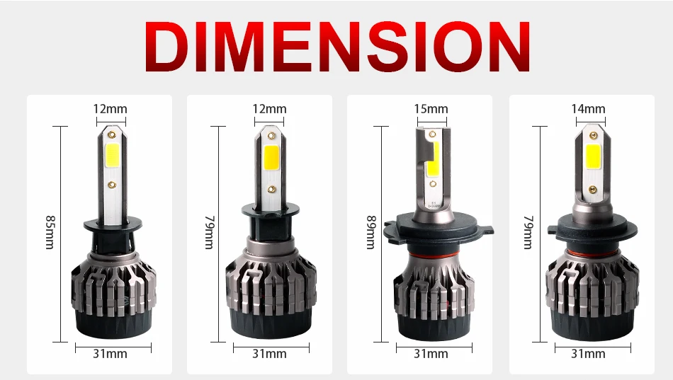 HLXG 2 шт. мини H4 Led H1 H7 автомобилей головной светильник 50 Вт 8000LM nebbia H8 H9 H11 9005 HB3 9006 HB4 6000K лампы светильник авто аксессуары