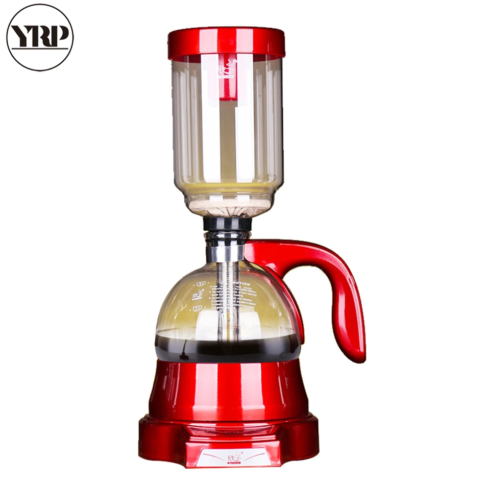 YRP Эспрессо кофемашина электрическая японский стиль кофе сифон чайник 3 чашки стеклянный горшок бытовой вакуумный фильтр Перколятор инструменты