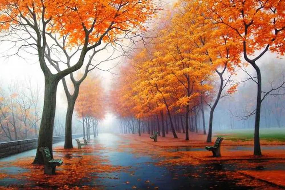 

DIY 5D Diamond Painting Tree Needlework Craft Gift Full Square Diamond Mosaic Embroidery Scenery Home Decoration