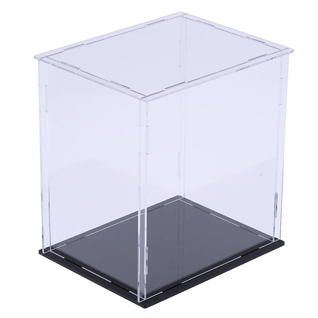 MagiDeal Diecast Toy Vehicle Accessories Parts Display Case Box Clear Acrylic Showcase for Amiibo Funko POP Doll Display