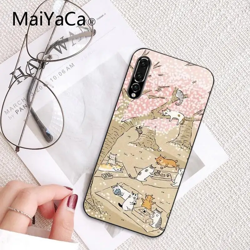 Japanese Cat Drink Pattern