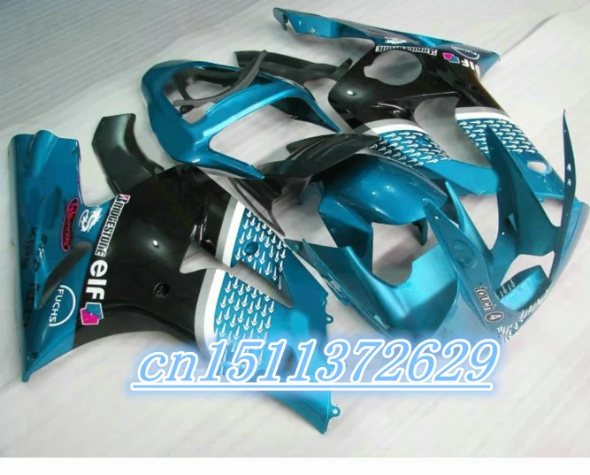

Bo For Kawasaki NINJA ZX6R 2003 2004 03 04 Injection ABS Fairing Kits NINJA ZX 6R 03 04 - Others - Black/Blue
