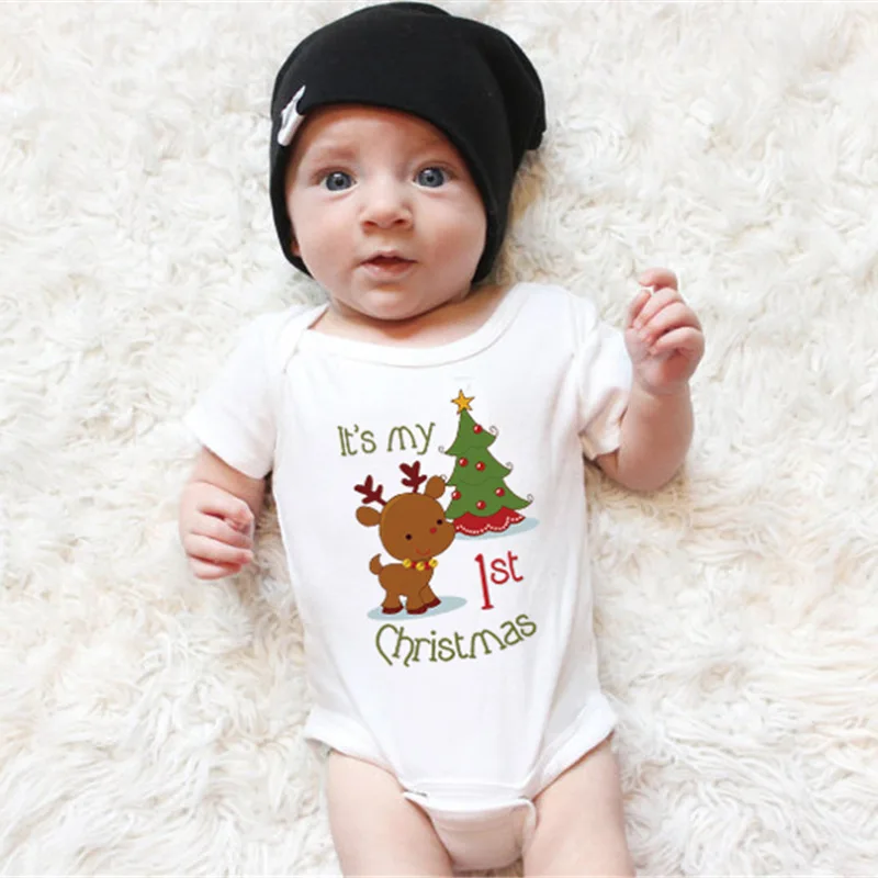 Buy Newborn It's my 1st Christmas Baby Bodysuits Boys