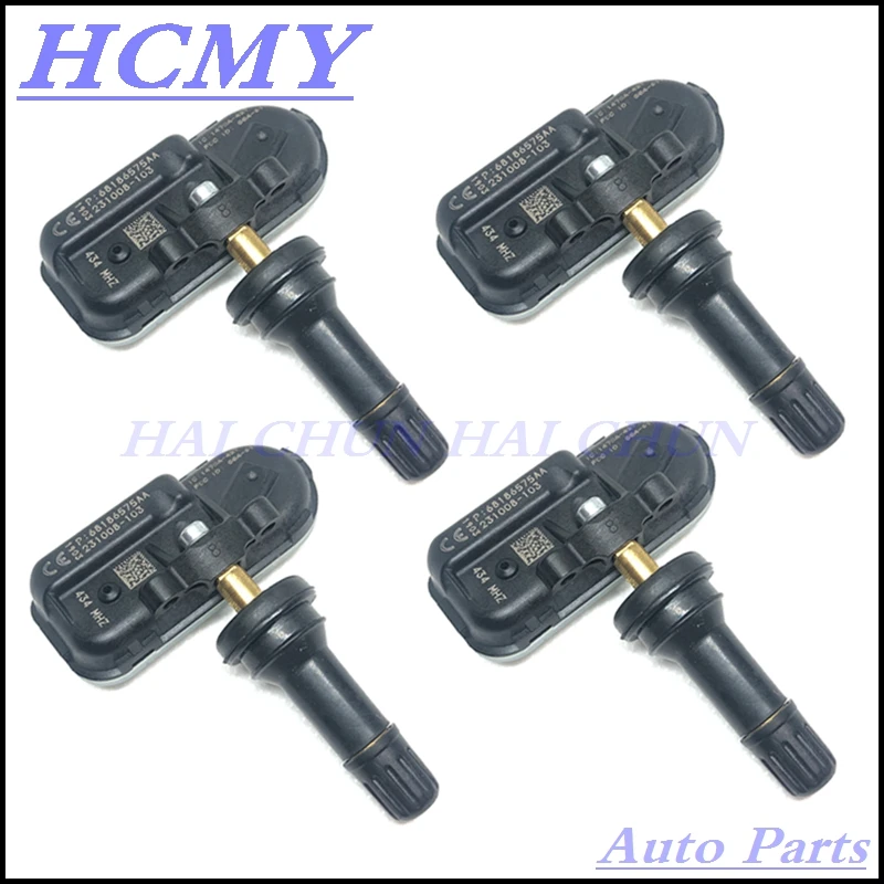 4 шт./лот 68239720AA 68239720AB для 2014-2017 Jeep Cherokee Dodge Ram 1500 2500 350 TPMS датчик давления в шинах 434