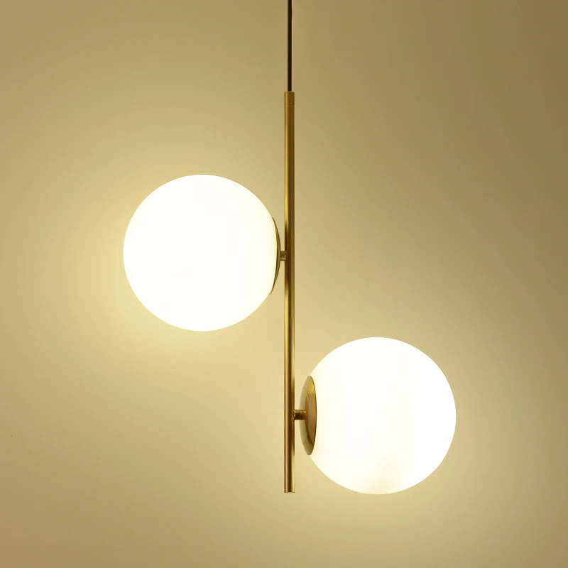 Светодиодный дизайнерский подвесной светильник в скандинавском стиле с железными стеклянными пузырьками, светодиодный подвесной светильник для столовой, кухни, ресторана