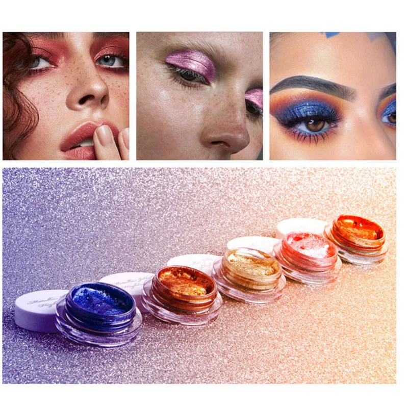 

25 color jelly eye shadow gel cream bright white high gloss wet eyeshadow monochrome shimmer and shine